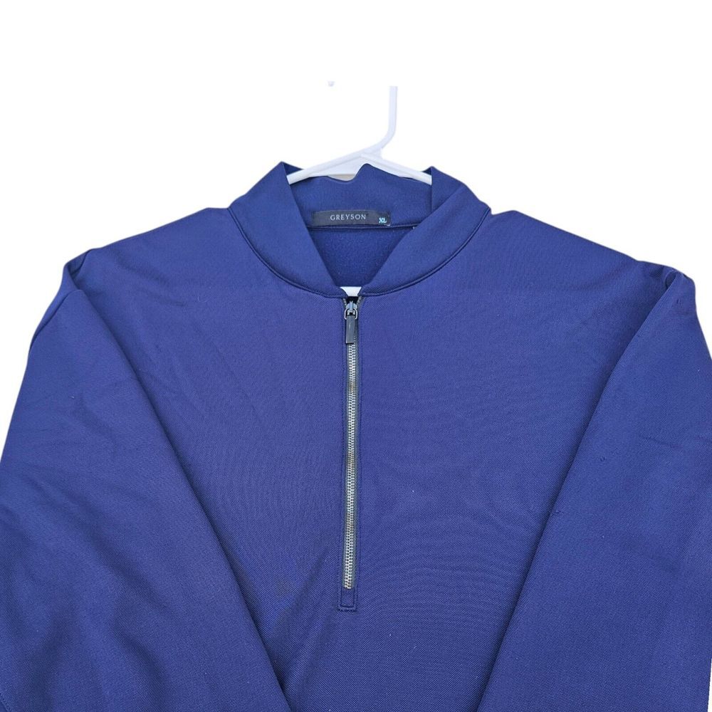 Greyson Siasconset Blue Athletic Golf Performance Longsleeve 1/4 Zip Mens XL